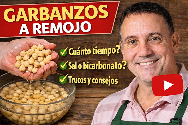 Cómo poner garbanzos a remojo correctamente antes de cocinarlos