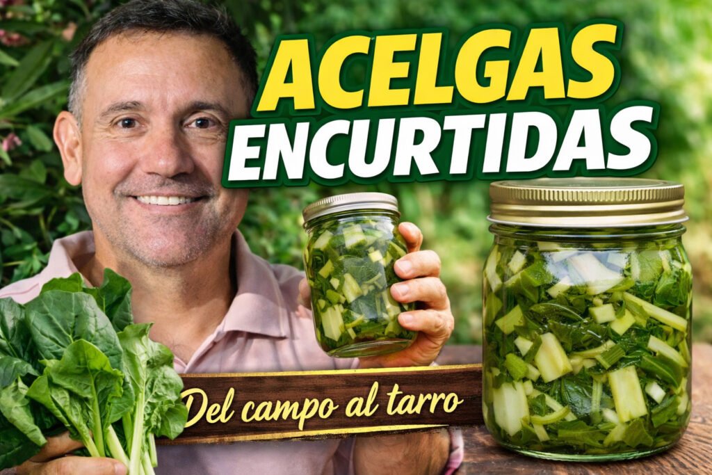 Cómo hacer acelgas encurtidas caseras paso a paso en cocina tradicional