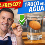 Prueba del agua para saber si un huevo está fresco