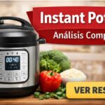 Instant Pot Duo robot de cocina multifunción en encimera con verduras frescas