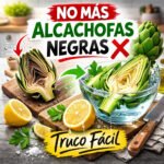 Truco para evitar que las alcachofas se pongan negras usando agua fría y limón