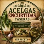 Acelgas encurtidas caseras elaboradas mediante una receta tradicional de conserva