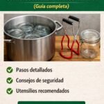 Cómo esterilizar tarros de cristal en casa con olla y pinzas paso a paso