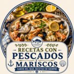 Recetas con pescados y mariscos tradicionales elaboradas paso a paso con ingredientes frescos del mar